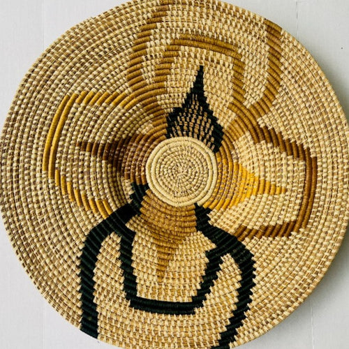 decorative wall art basketbaskets are very intricately woven making beautiful patterns, each African basket comes with a loop at the back to make it easy for wall hanging