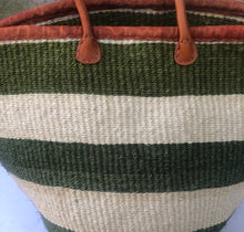Load image into Gallery viewer, Sisal Woven Market Bag Leather Accents - Large
