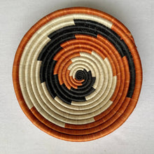 Load image into Gallery viewer, Tonga Baskets - Rwanda, Terra Cotta, black and Cream
