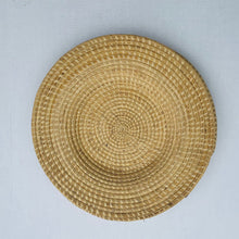 Load image into Gallery viewer, baskets are very intricately woven making beautiful patterns, each African basket comes with a loop at the back to make it easy for wall hanging
