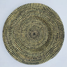 Load image into Gallery viewer, baskets are very intricately woven making beautiful patterns, each African basket comes with a loop at the back to make it easy for wall hanging

