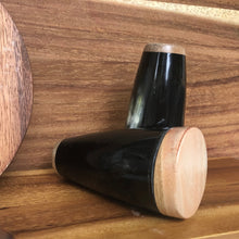 Load image into Gallery viewer, Horn + Wood Salt and Pepper Shaker Set
