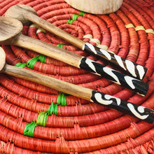 Load image into Gallery viewer, Batik Design Bone Wooden Spoon
