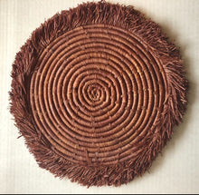 Load image into Gallery viewer, Natural Raffia Fringe Placemat Wall Decor
