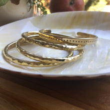 Load image into Gallery viewer, Hammered Solid Brass Bangle
